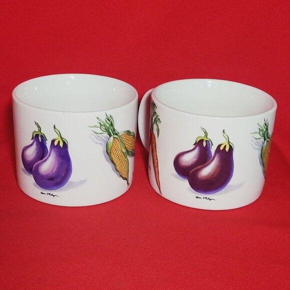 Tabletops Unlimited Fresh Vegetables Cup Mug Set of 2 - Picture 12 of 12